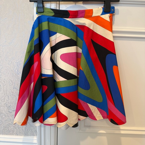 Pucci Printed Geometric Swirl Skirt - Picture 6 of 14